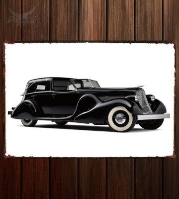 Металлическая табличка Duesenberg SJ Town Car by Bohman & Schwartz